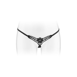 Mini String Noir Ouvert Danuta